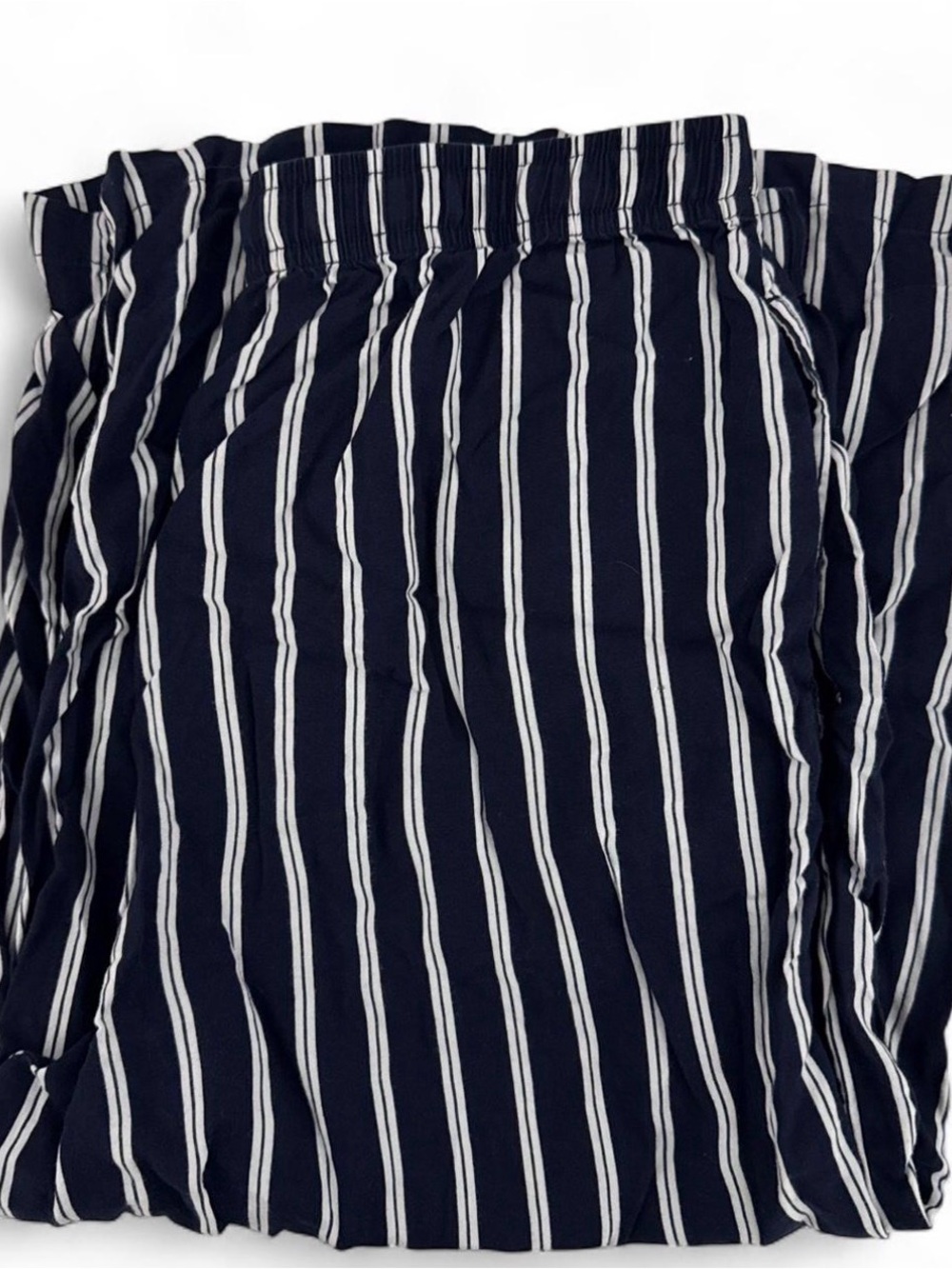 UNIQLO Navy Blue Vertical Stripe Pants
